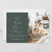 クリスマスの願いを写真とともに シーズンカード (正面)