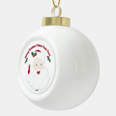 クリスマスの願いを来叶えるヴィンテージ・サンタ セラミックボールオーナメント (右)