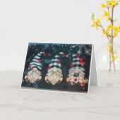 "クリスマスの願いを込めたクリスマス・ノーム" カード (黄色い花)