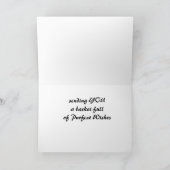 クリスマスの願いを込めたバスケット シーズンカード (内部)