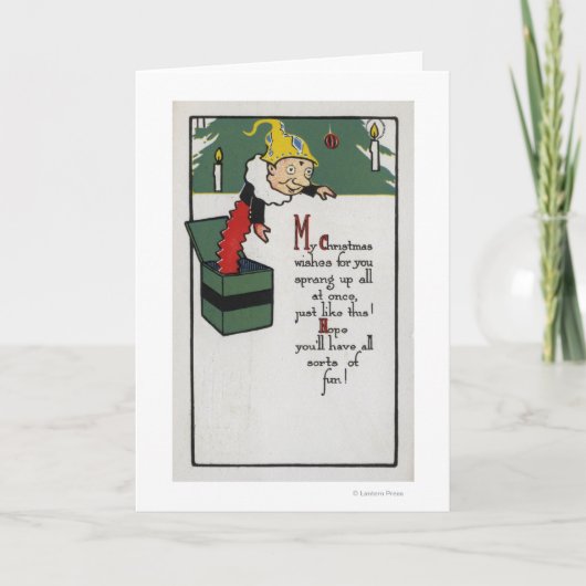 クリスマスの願いを送るびっくり箱 シーズンカード (正面)