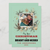 クリスマスの願いカスタム写真 シーズンカード (正面/裏面)