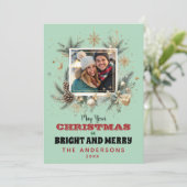 クリスマスの願いカスタム写真 シーズンカード (スタンド正面)