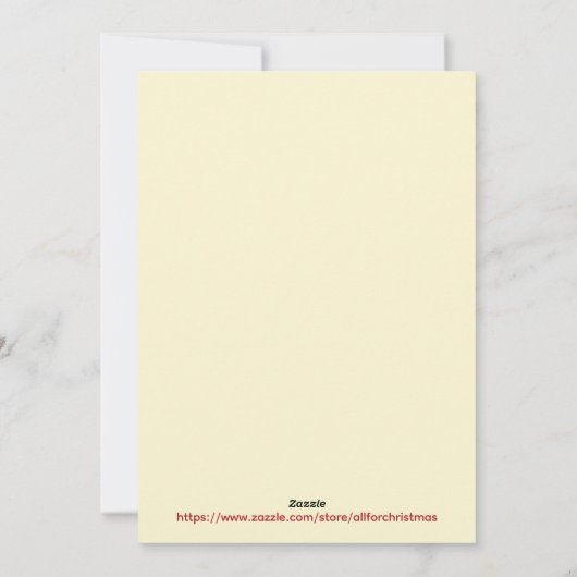 クリスマスの願いカスタム写真 シーズンカード (裏面)