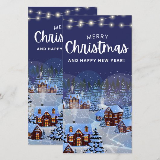 クリスマスの願いカード (正面/裏面)