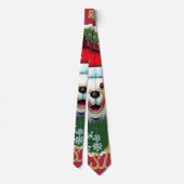 クリスマスの願いクリスマスかわいいクマTシャツバロ ネクタイ (裏面)