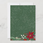 クリスマスの願いフローラリースの雪写真 シーズンカード (裏面)