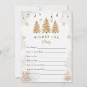 クリスマスの願いベビー赤ちゃんシャワーカード 招待状 (正面)
