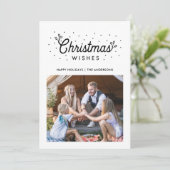 クリスマスの願いボホバードファミリー写真クリスマス シーズンカード (スタンド正面)