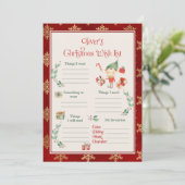 クリスマスの願い事リスト テンプレート (スタンド正面)