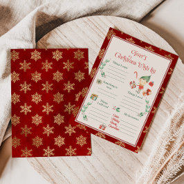 クリスマスの願い事リスト テンプレート