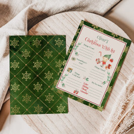 クリスマスの願い事リスト テンプレート