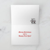 クリスマスの願い写真の牛のカードテンプレート シーズンカード (内部)