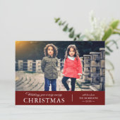 クリスマスの願い写真 シーズンカード (スタンド正面)