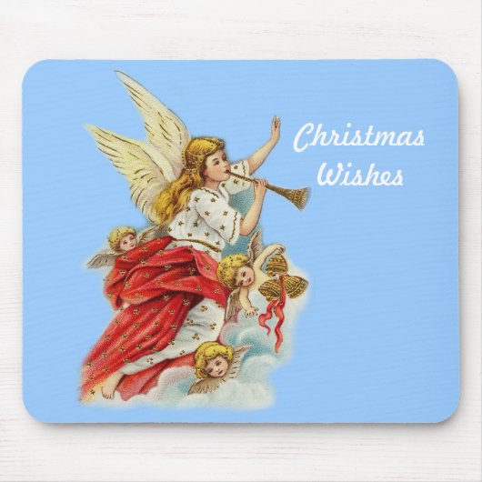クリスマスの願い天使 マウスパッド (正面)