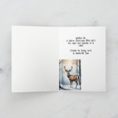 クリスマスの願い素敵な息子スタグディアー シーズンカード (内部)