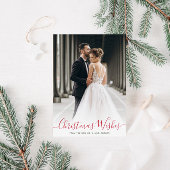 クリスマスの願い結婚の休日の発表 カード