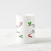 クリスマスの願い骨董磁器マグカップ ボーンチャイナマグカップ (正面)