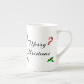 クリスマスの願い骨董磁器マグカップ ボーンチャイナマグカップ (右)