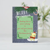 クリスマスの願い カード (スタンド正面)