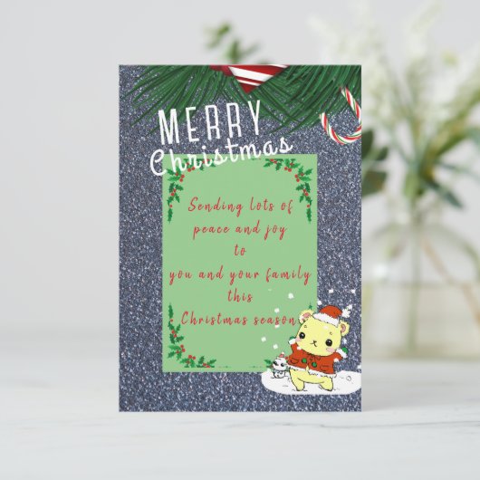 クリスマスの願い カード (スタンド正面)