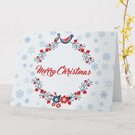 クリスマスの願い カード (黄色い花)