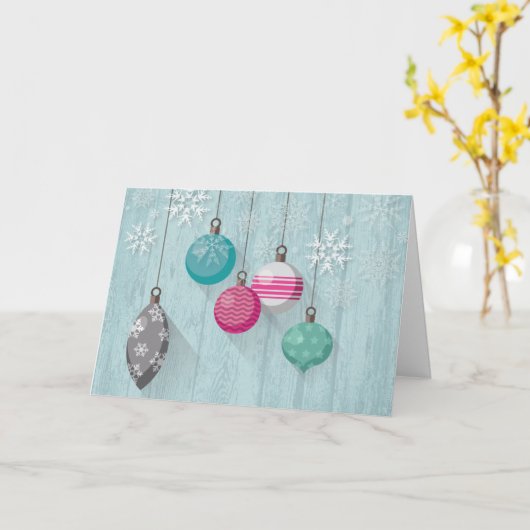 クリスマスの願い カード (黄色い花)