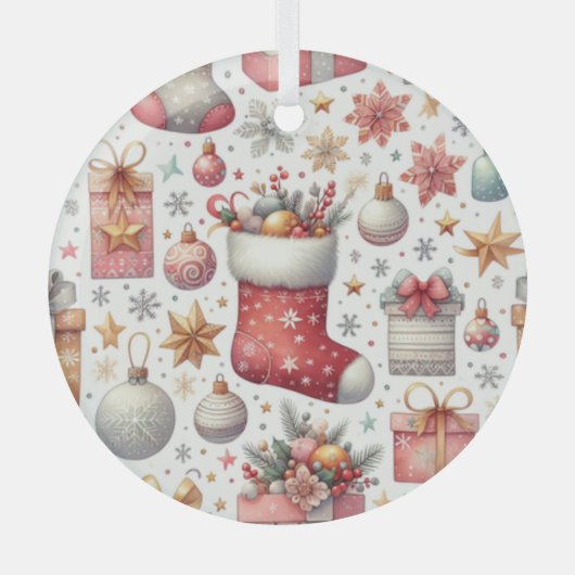 クリスマスの願い ガラスオーナメント (正面)