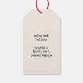 クリスマスの願い ギフトタグ (裏面)