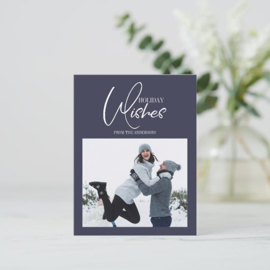 クリスマスの願い クリスマス写真 ポストカード (スタンド正面)