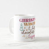 クリスマスの願い - クリスマス コーヒーマグカップ (正面左)