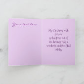 クリスマスの願い シーズンカード (内部)