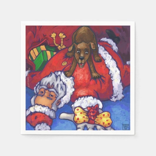 クリスマスの願い スタンダードカクテルナプキン (正面)