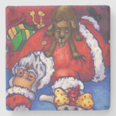 クリスマスの願い ストーンコースター (正面)