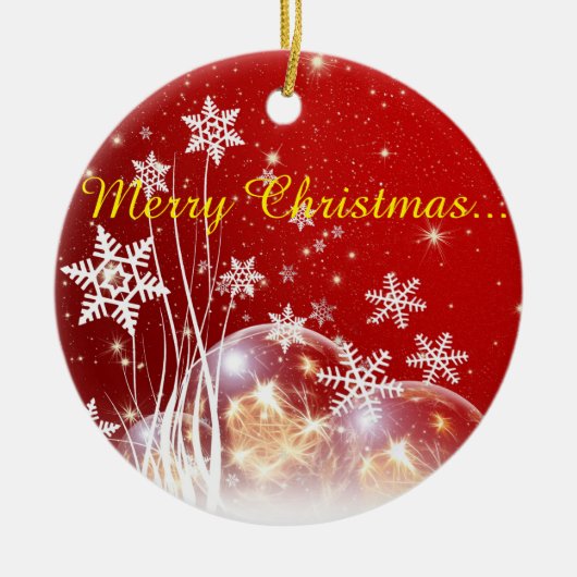 クリスマスの願い セラミックオーナメント (正面)