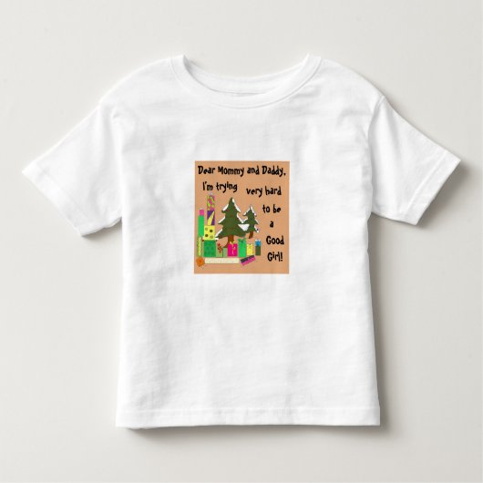 クリスマスの願い トドラーTシャツ (正面)