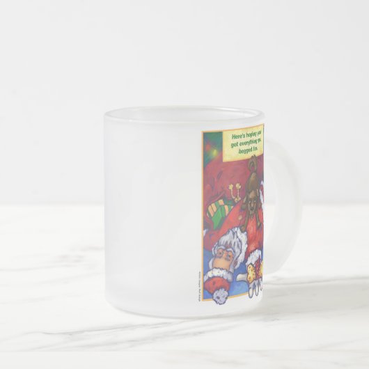 クリスマスの願い フロストグラスマグカップ (正面右)