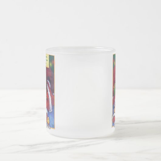 クリスマスの願い フロストグラスマグカップ (中央)