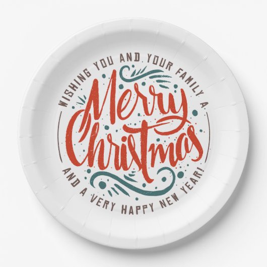 クリスマスの願い ペーパープレート (正面)