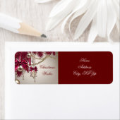 クリスマスの願い ホリデー 返送先住所ラベル ラベル (インサイチュ)