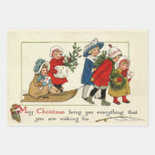 クリスマスの願い ラッピングペーパーシート (正面3)