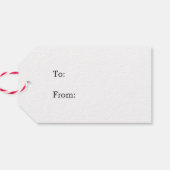 クリスマスの願い&多くのキスギフトラベル ギフトタグ (裏面横)