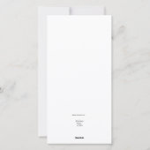 クリスマスの願い 愛と真実を込めて。 ホリデーカード (裏面)