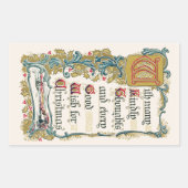 クリスマスの願い 長方形シール (正面)