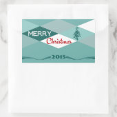 クリスマスの願い 長方形シール (バッグ)