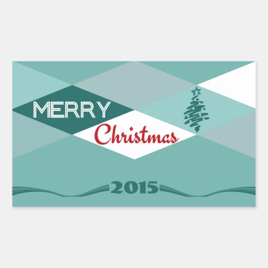 クリスマスの願い 長方形シール (正面)