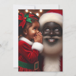 クリスマスの願い - 黒人のためのクリスマスカード サンキューカード