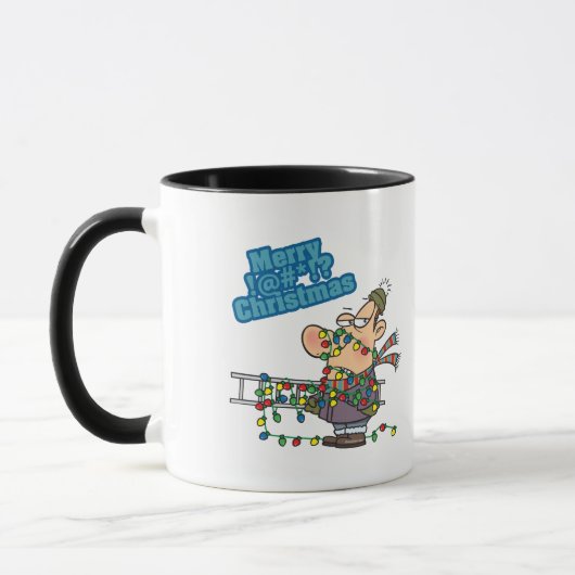 クリスマスの風変わりなメリー光に巻き込まれる マグカップ (左)
