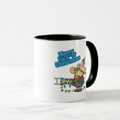 クリスマスの風変わりなメリー光に巻き込まれる マグカップ (正面右)