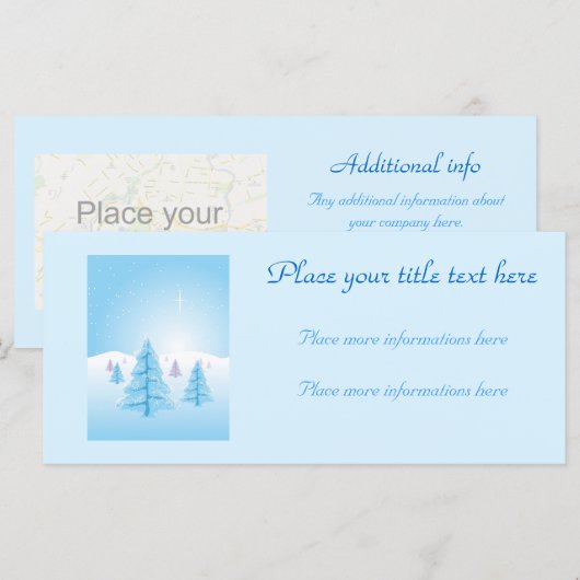 クリスマスの風景 (正面/裏面)